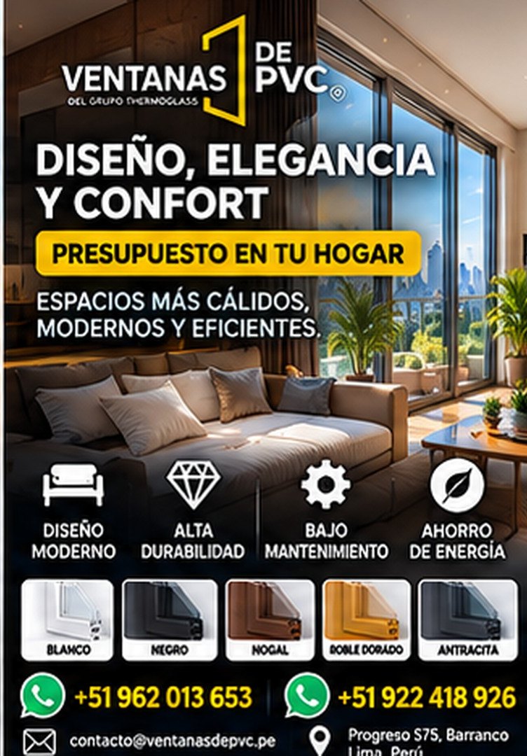 Diseño, elegancia y confort con ventanas de PVC